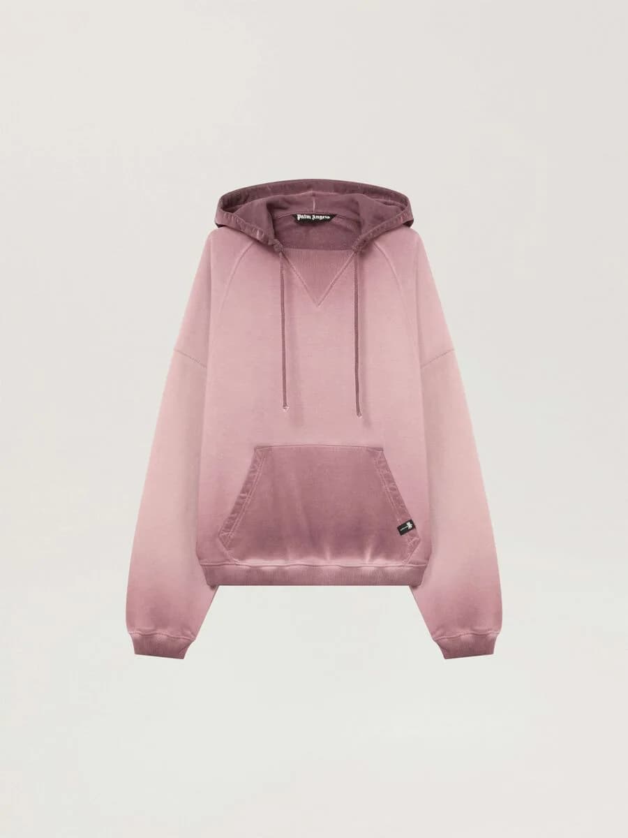 Palm Angels — Neon Boulevard Back Hoodie in Brown - Multicolor
