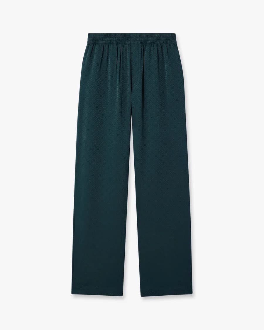 Casablanca — Dark Teal Monogram Trousers