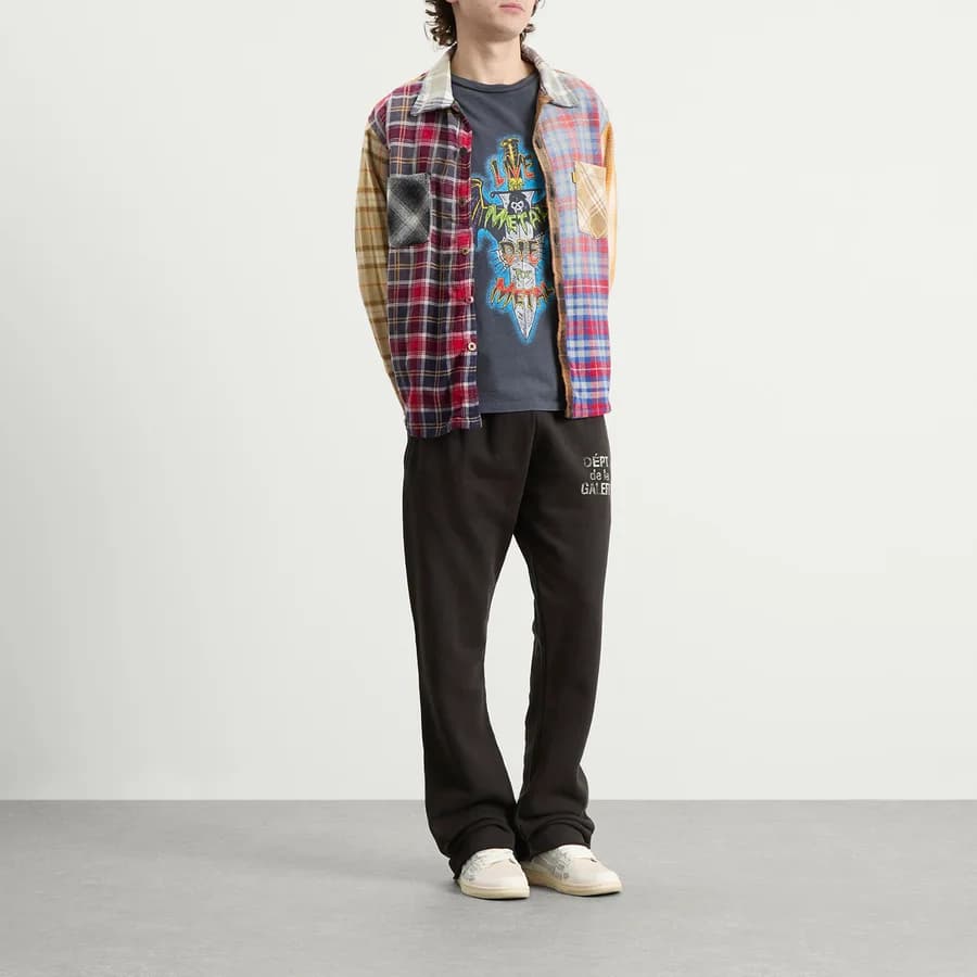 Gallery Dept Marley Shirt — Multi Plad — on model