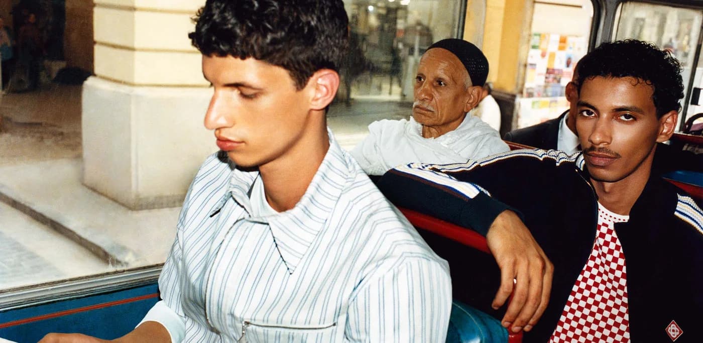 Casablanca's colour-rich take on modern sportswear, photographed in Cairo
