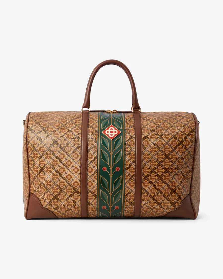 Casablanca — Beige Monogram Weekender Bag